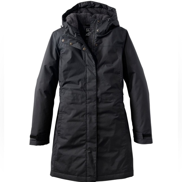 LL Bean Winter Warmer Fleece Lined Coat - Picture 10 of 12